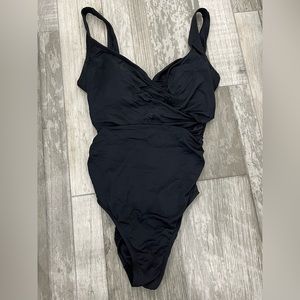 NWOT cowl neck 1pc. swimsuit